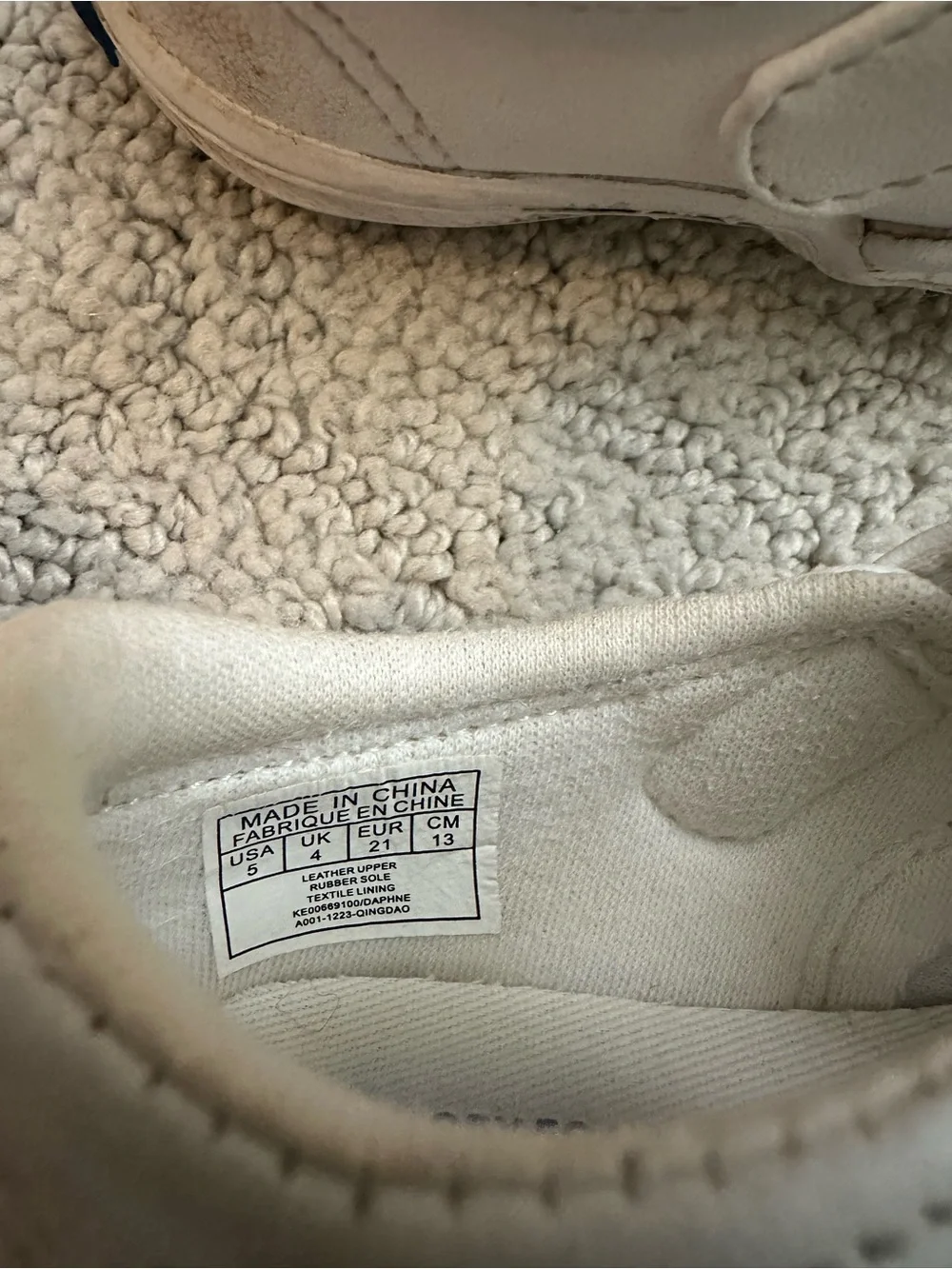 Keds White Kids Memory Foam T-Strap Shoes
